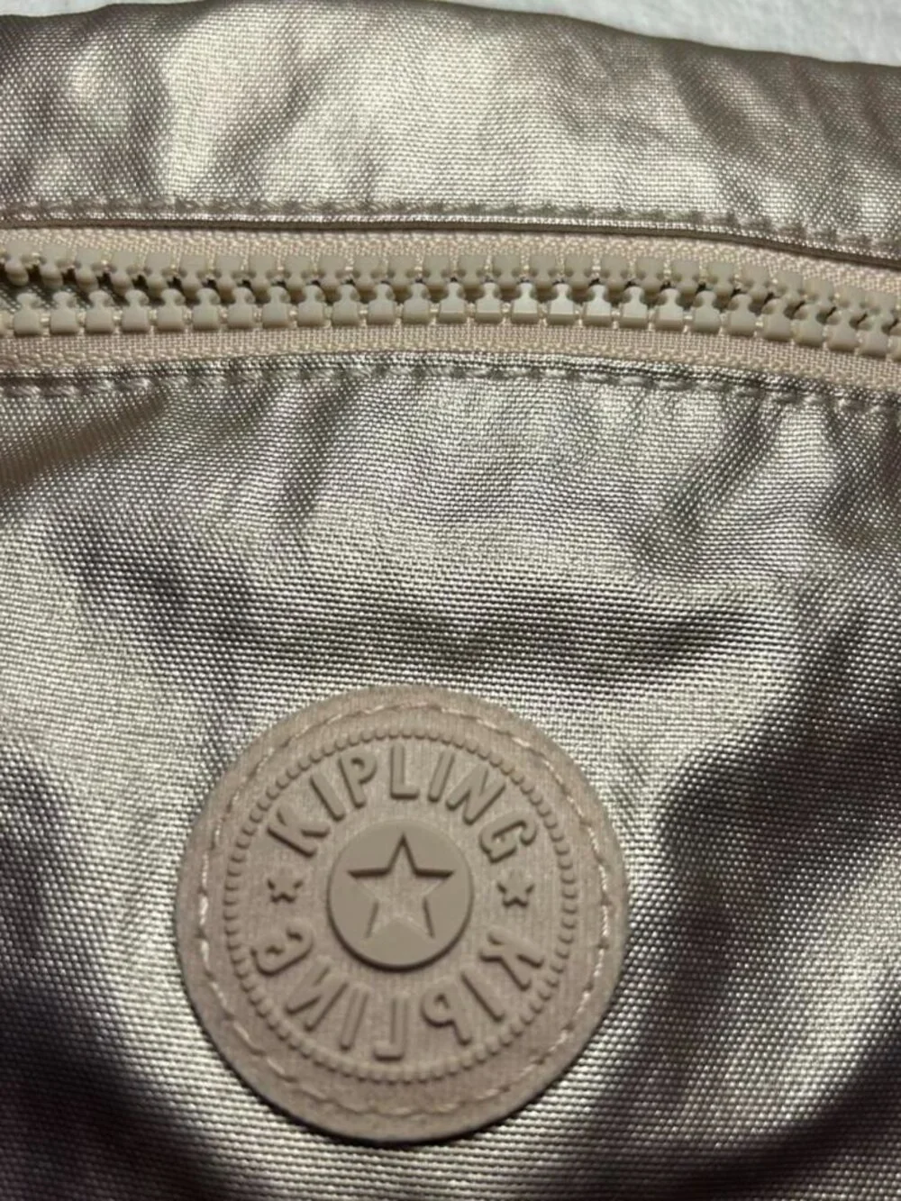 Metallic Gold/Champagne Kipling Crossbody Bag